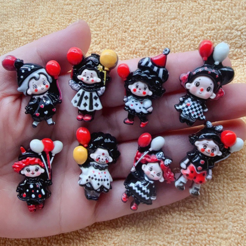 Resin - 12 Buah Balon Joker Aksesori Resin