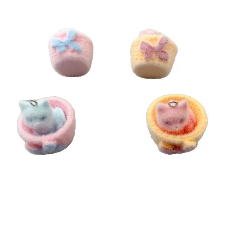 4 buah liontin kucing resin 3D - Resin ulasan dan harga