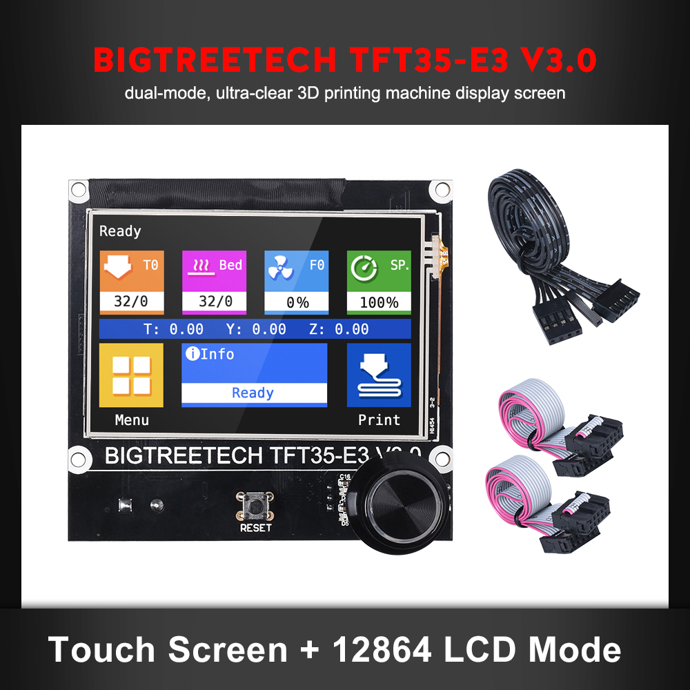 BIGTREETECH 12864 LCD, TFT35 E - Bowden Tube ulasan dan harga