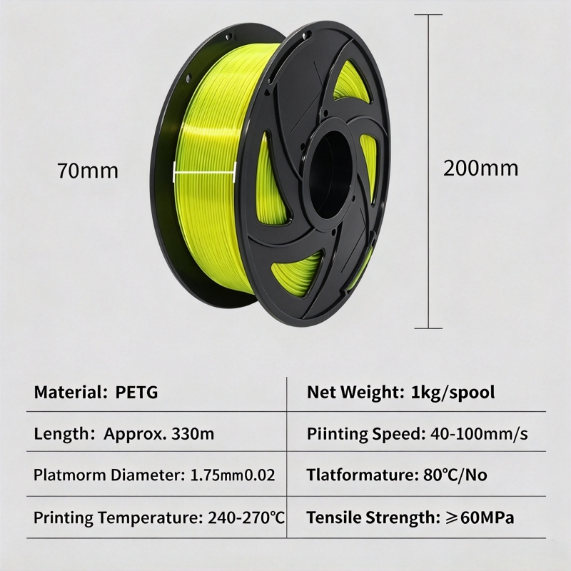 Filamen Printer 3D PETG 1,75 m - Fdm Printer ulasan dan harga