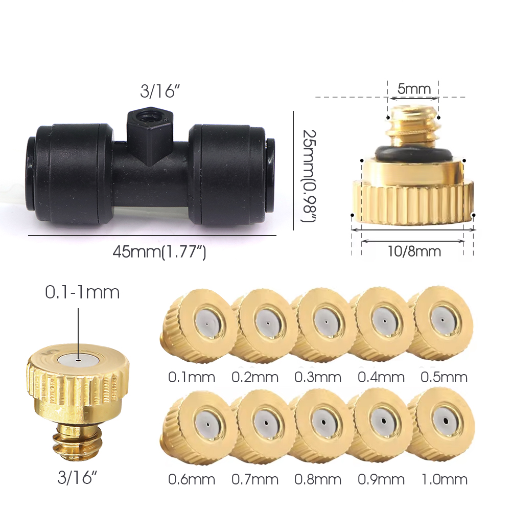 Nozel Semprot Kuningan 0.1-1mm - Nozzle Brass ulasan dan harga