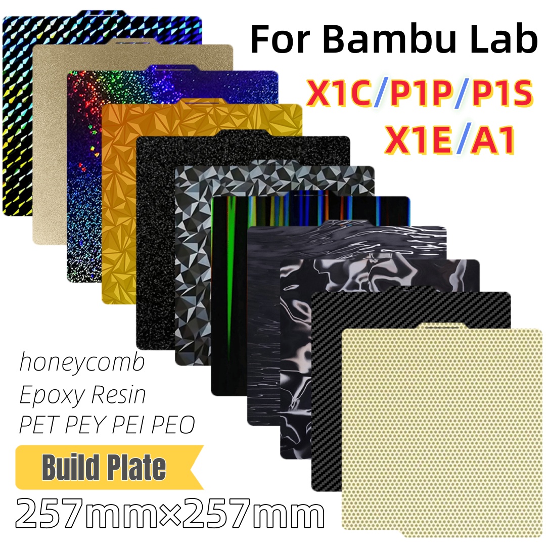 Pelat Pembangun 257x257, Lemba - 3D Printer Bed ulasan dan harga