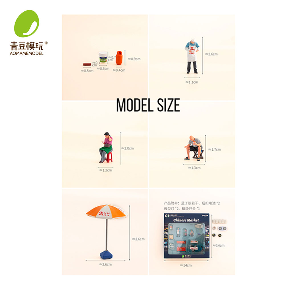 1/64 Model Kit Pasar Malam - M - Resin Printer ulasan dan harga