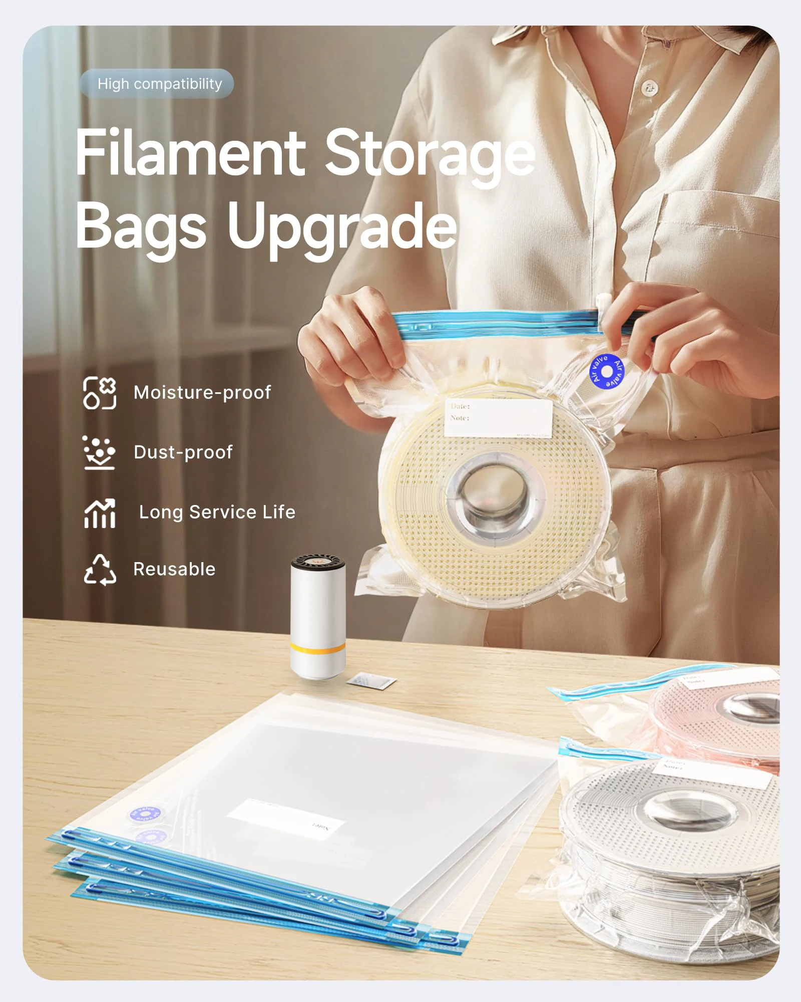 Tas Vakum Filamen Printer 3D d - Bowden Tube ulasan dan harga