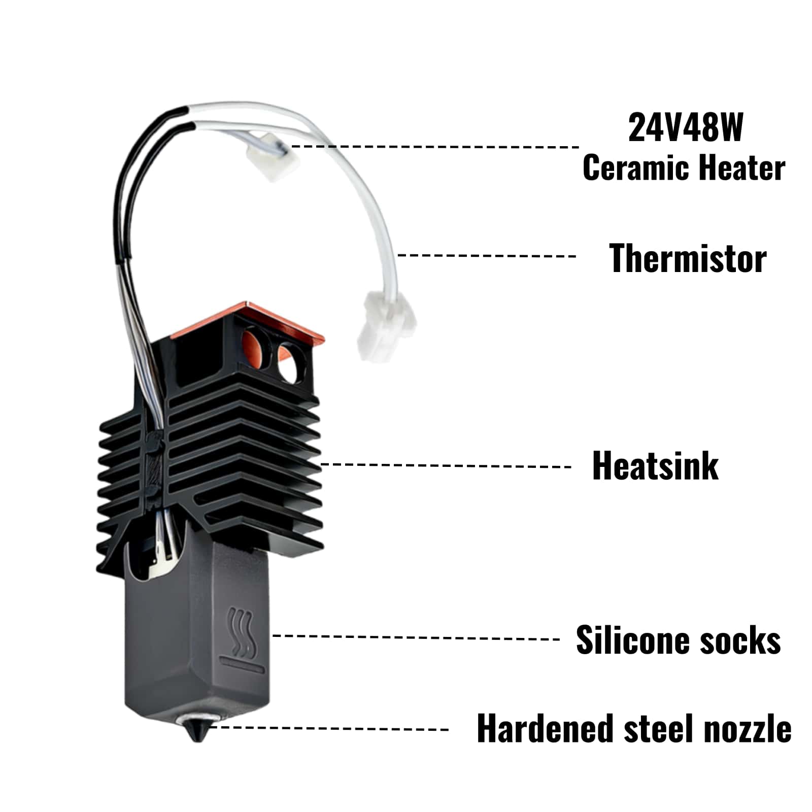 Untuk Snapmaker U1 Hotend 24V  - High Flow Ceramic Hotend ulasan dan harga