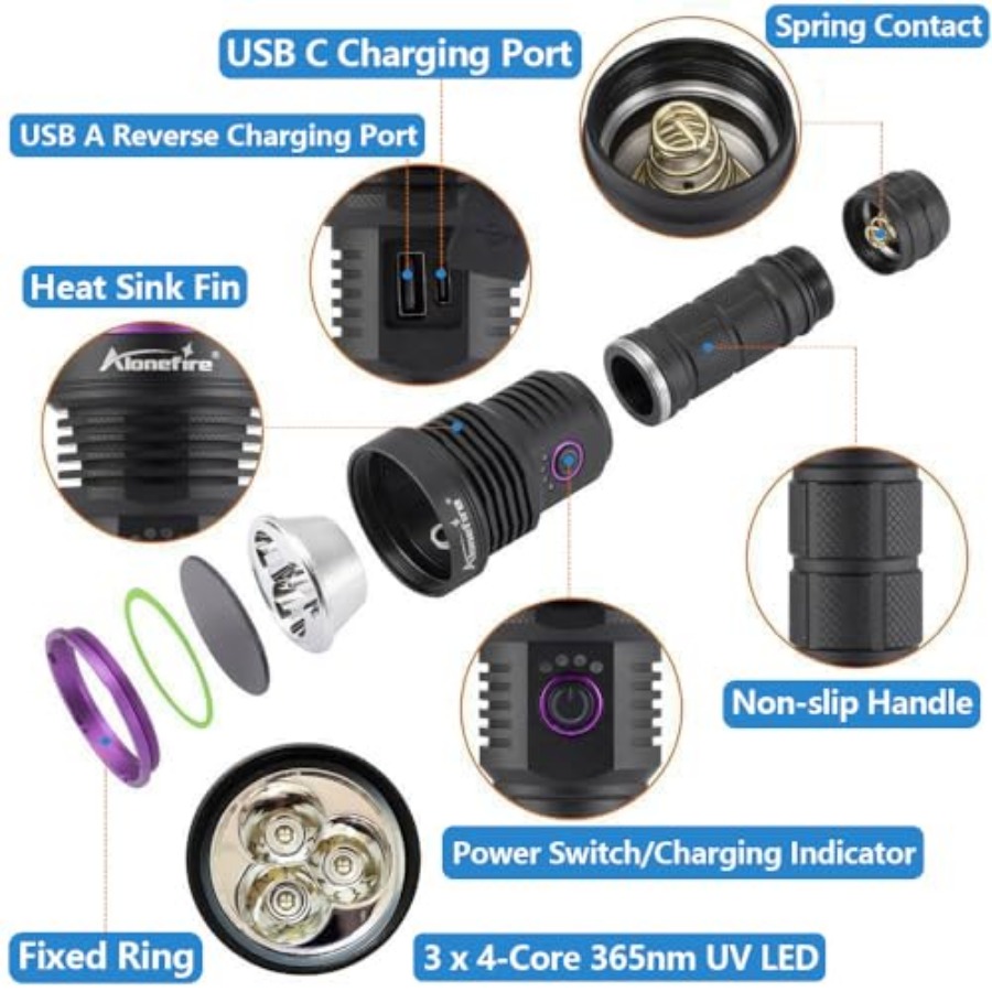 Senter UV SV43 36W 365nm, Lamp - Uv Resin ulasan dan harga