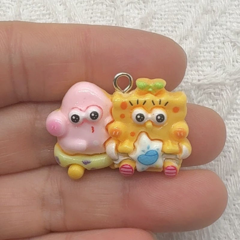10 buah liontin resin kartun,  - Resin ulasan dan harga
