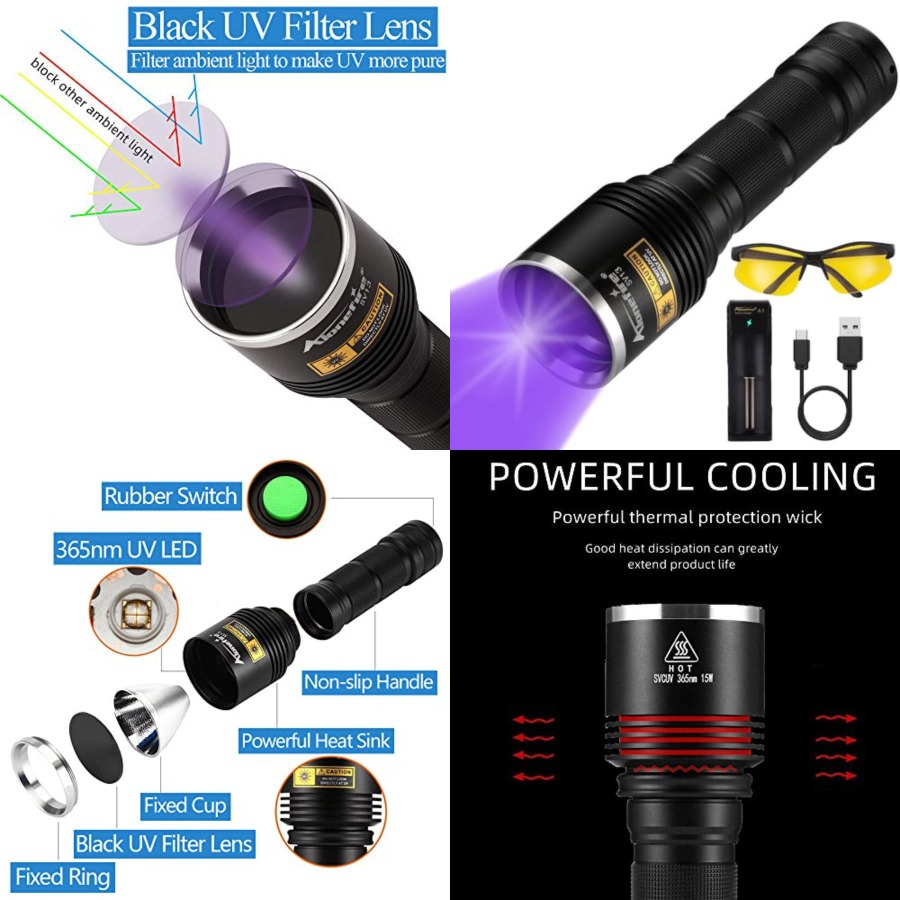 SV13 15W 365nm Senter UV Isi U - Uv Resin ulasan dan harga